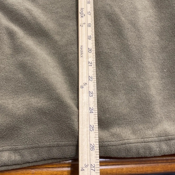 Cutter & Buck Mens Olive Green Fleece Pullover 1/4 Zip Jacket - Picture 6 of 6